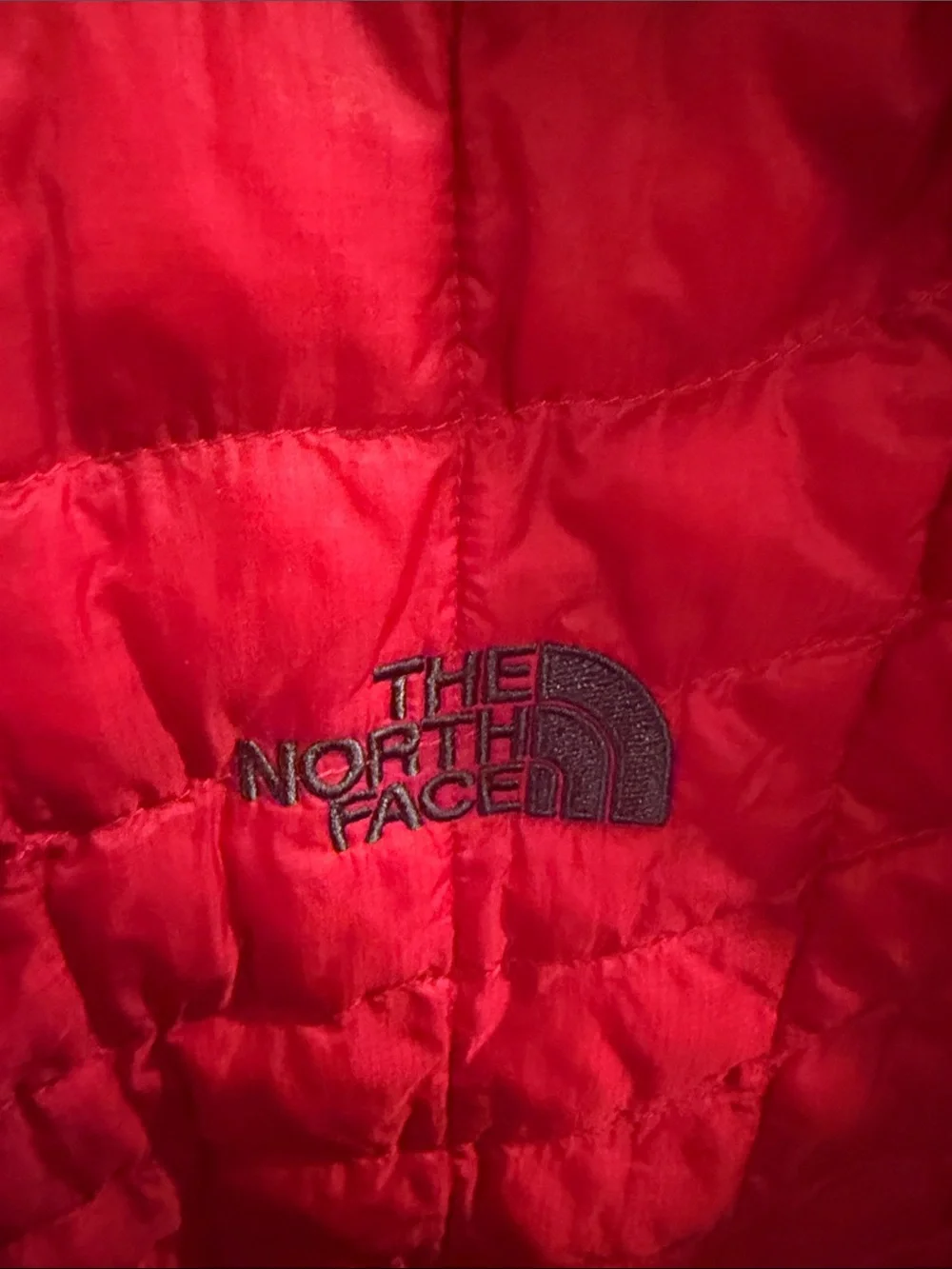 The North Face Red Quilted Vest